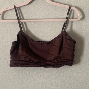 Aerie Dark Brown Camisole Top